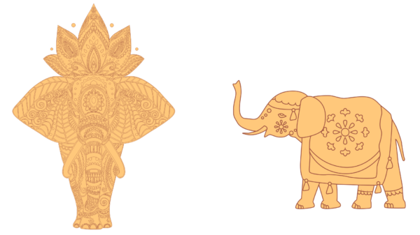 18 Elephant Figures Vector Pack - Laser Cut & CNC Files (CDR, DXF, SVG, EPS, AI)