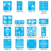 2020-09-22 (10) Stencils Set 2 Vector Pack - Laser Cut & CNC Files (CDR, DXF, SVG, EPS, AI)