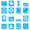 2020-09-22 (7) Stencils Set 2 Vector Pack - Laser Cut & CNC Files (CDR, DXF, SVG, EPS, AI)