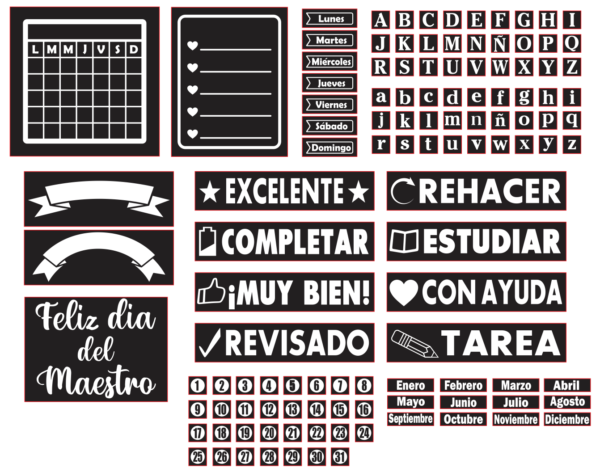 2020-11-25 (10) Laser Cut Stamps Vector Pack - Laser Cut & CNC Files (CDR, DXF, SVG, EPS, AI)