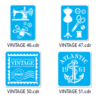 Stencils Set 3 Vector Pack - Laser Cut & CNC Files (CDR, DXF, SVG, EPS, AI)