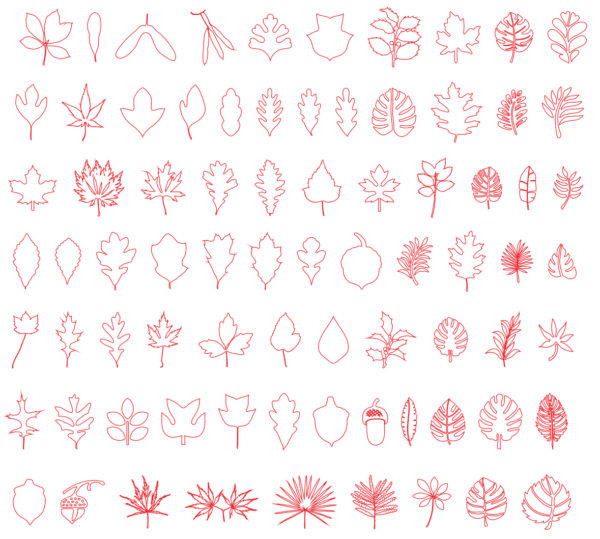 450 Flowers - Leaves Vector Pack - Laser Cut & CNC Files (CDR, DXF, SVG, EPS, AI)