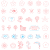 450 Flowers - Leaves Vector Pack - Laser Cut & CNC Files (CDR, DXF, SVG, EPS, AI)