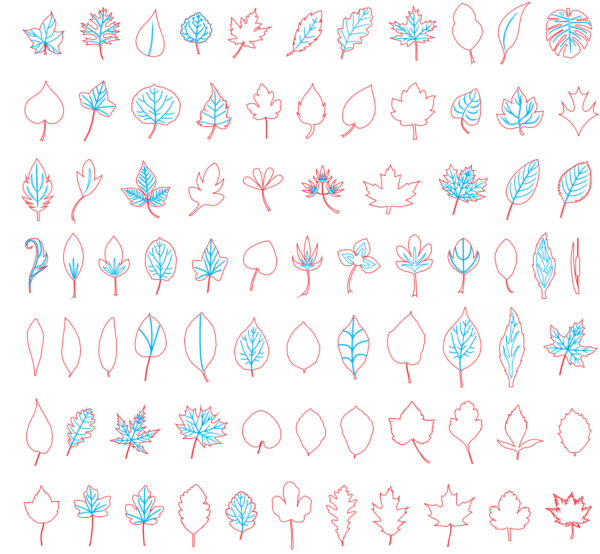 450 Flowers - Leaves Vector Pack - Laser Cut & CNC Files (CDR, DXF, SVG, EPS, AI)