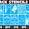2021-04-13 (52) Stencils Set 7 Vector Pack - Laser Cut & CNC Files (CDR, DXF, SVG, EPS, AI)