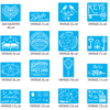 2021-04-13 (7) Stencils Set 4 Vector Pack - Laser Cut & CNC Files (CDR, DXF, SVG, EPS, AI)