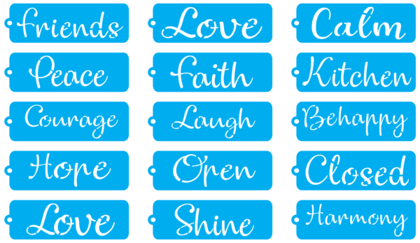 2021-04-14 (6) Stencil Frames and Words Vector Pack - Laser Cut & CNC Files (CDR, DXF, SVG, EPS, AI)