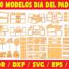 200 Father's Day Vector Pack - Laser Cut & CNC Files (CDR, DXF, SVG, EPS, AI)