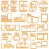 200 Father's Day Vector Pack - Laser Cut & CNC Files (CDR, DXF, SVG, EPS, AI)