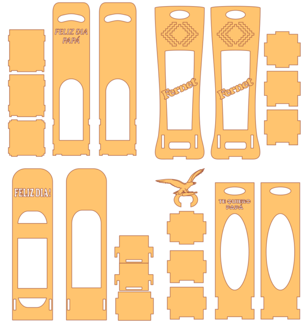 200 Father's Day Vector Pack - Laser Cut & CNC Files (CDR, DXF, SVG, EPS, AI)