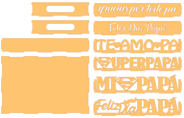 200 Father's Day Vector Pack - Laser Cut & CNC Files (CDR, DXF, SVG, EPS, AI)