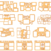 200 Father's Day Vector Pack - Laser Cut & CNC Files (CDR, DXF, SVG, EPS, AI)