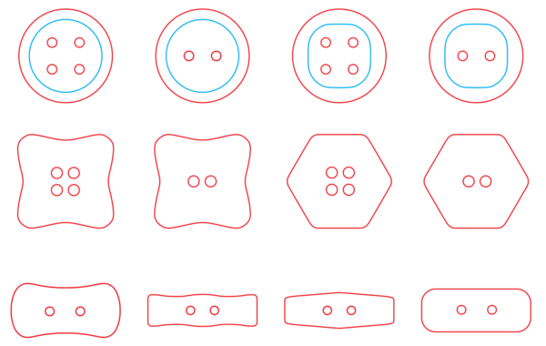 2022-06-01 (5) 110 Buttons Bundle Vector Pack - Laser Cut & CNC Files (CDR, DXF, SVG, EPS)