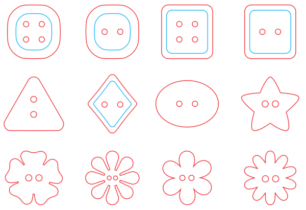 2022-06-01 (6) 110 Buttons Bundle Vector Pack - Laser Cut & CNC Files (CDR, DXF, SVG, EPS)