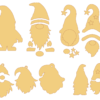 50 Christmas Gnomes Vector Pack - Laser Cut & CNC Files (CDR, DXF, SVG, EPS, AI)