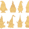 50 Christmas Gnomes Vector Pack - Laser Cut & CNC Files (CDR, DXF, SVG, EPS, AI)