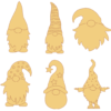 50 Christmas Gnomes Vector Pack - Laser Cut & CNC Files (CDR, DXF, SVG, EPS, AI)