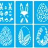 2023-03-04 (10) 50 Easter Stencil Vector Pack - Laser Cut & CNC Files (CDR, DXF, SVG, EPS, AI)