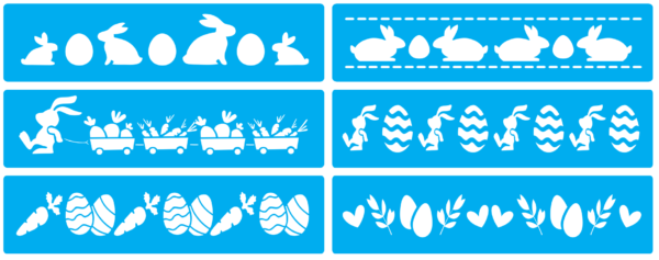 2023-03-04 (12) 50 Easter Stencil Vector Pack - Laser Cut & CNC Files (CDR, DXF, SVG, EPS, AI)