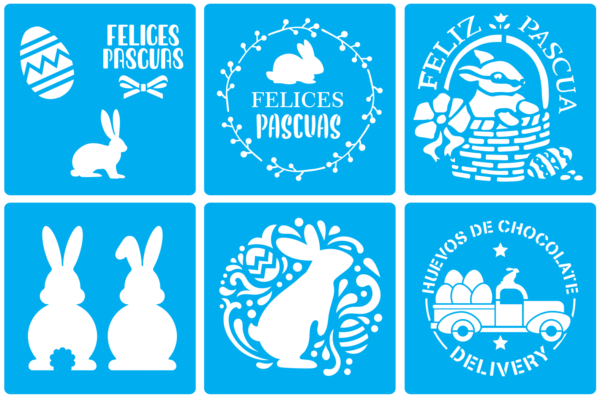 2023-03-04 (5) 50 Easter Stencil Vector Pack - Laser Cut & CNC Files (CDR, DXF, SVG, EPS, AI)
