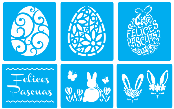 2023-03-04 (6) 50 Easter Stencil Vector Pack - Laser Cut & CNC Files (CDR, DXF, SVG, EPS, AI)