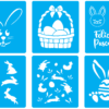 2023-03-04 (7) 50 Easter Stencil Vector Pack - Laser Cut & CNC Files (CDR, DXF, SVG, EPS, AI)