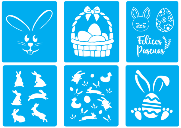 2023-03-04 (7) 50 Easter Stencil Vector Pack - Laser Cut & CNC Files (CDR, DXF, SVG, EPS, AI)