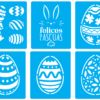 2023-03-04 (8) 50 Easter Stencil Vector Pack - Laser Cut & CNC Files (CDR, DXF, SVG, EPS, AI)