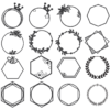 140 Decorative Frames Vector Pack - Laser Cut & CNC Files (CDR, DXF, SVG, EPS, AI)