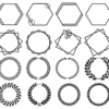 140 Decorative Frames Vector Pack - Laser Cut & CNC Files (CDR, DXF, SVG, EPS, AI)