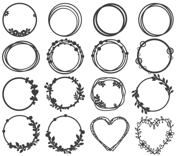 140 Decorative Frames Vector Pack - Laser Cut & CNC Files (CDR, DXF, SVG, EPS, AI)