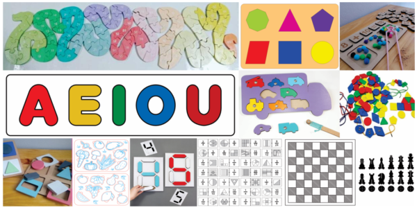 70 Montessori Educational Games Vector Pack - Laser Cut & CNC Files (CDR, DXF, SVG, EPS, AI)