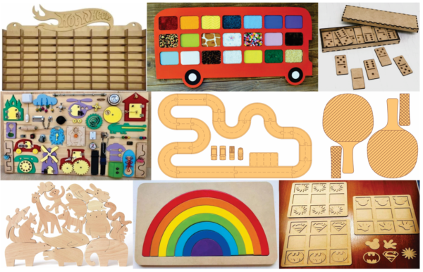 70 Montessori Educational Games Vector Pack - Laser Cut & CNC Files (CDR, DXF, SVG, EPS, AI)