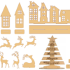 2023-11-26 (1) 500 Christmas Design Vector Pack - Laser Cut & CNC Files (CDR, DXF, SVG, EPS, AI)