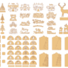 2023-11-26 (3) 500 Christmas Design Vector Pack - Laser Cut & CNC Files (CDR, DXF, SVG, EPS, AI)