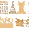 2023-11-26 (7) 500 Christmas Design Vector Pack - Laser Cut & CNC Files (CDR, DXF, SVG, EPS, AI)