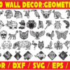 2024-01-03 (1) 370 Geometric Animals Wall Decor Vector Pack - Laser Cut & CNC Files (CDR, DXF, SVG, EPS, AI)