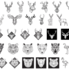 2024-01-03 (6) 370 Geometric Animals Wall Decor Vector Pack - Laser Cut & CNC Files (CDR, DXF, SVG, EPS, AI)