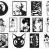 2024-01-29 (10) 110 Anime Wall Decor Vector Pack - Laser Cut & CNC Files (CDR, DXF, SVG, EPS, AI)