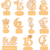 2024-02-20 (3) 100 Diseños Mis 15 Años Vector Pack - Laser Cut & CNC Files (CDR, DXF, SVG, EPS, AI)