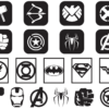 2024-06-30 (4) 110 Superheroes Wall Decor Vector Pack - Laser Cut & CNC Files (CDR, DXF, SVG, EPS, AI, STL)