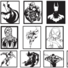 2024-06-30 (6) 110 Superheroes Wall Decor Vector Pack - Laser Cut & CNC Files (CDR, DXF, SVG, EPS, AI, STL)