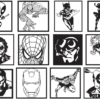 2024-06-30 (8) 110 Superheroes Wall Decor Vector Pack - Laser Cut & CNC Files (CDR, DXF, SVG, EPS, AI, STL)