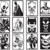 2024-06-30 (9) 110 Superheroes Wall Decor Vector Pack - Laser Cut & CNC Files (CDR, DXF, SVG, EPS, AI, STL)