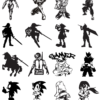 150 Videogames Wall Decor Vector Pack - Laser Cut & CNC Files (CDR, DXF, SVG, EPS, AI)