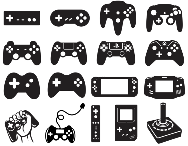 150 Videogames Wall Decor Vector Pack - Laser Cut & CNC Files (CDR, DXF, SVG, EPS, AI)