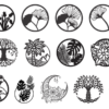 2025-02-08 (3) 210 Flowers & Leaves Wall Decor Vector Pack - Laser Cut & CNC Files (CDR, DXF, SVG, EPS, AI, STL)