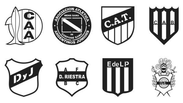 40 Cuadros Escudos futbol Argentino Vector Pack - Laser Cut & CNC Files (CDR, DXF, SVG, EPS, AI)