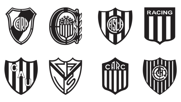 40 Cuadros Escudos futbol Argentino Vector Pack - Laser Cut & CNC Files (CDR, DXF, SVG, EPS, AI)