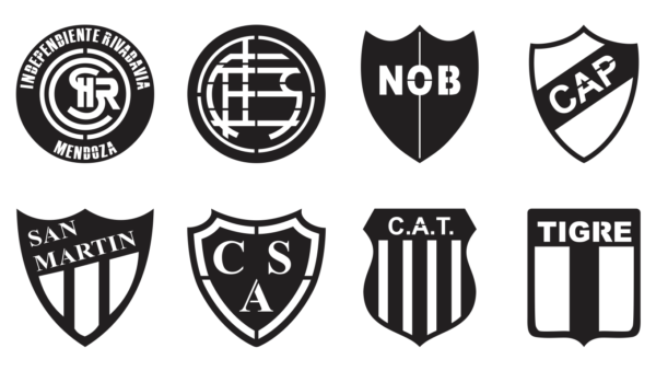40 Cuadros Escudos futbol Argentino Vector Pack - Laser Cut & CNC Files (CDR, DXF, SVG, EPS, AI)